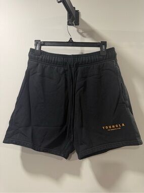 YoungLA Black Athletic Sweat Shorts Men’s Medium Like New